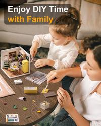 Gambar MAIN Miniature House Kit DIY Dollhouse Kit Tiny Room with Mini Furniture Happy Meals Kitchen for Teen Girl Gifts dari toko mainan12 undefined 5 Tokopedia