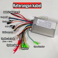 Gambar Controller Sepeda Listrik Exotic 36v 48v Controller bldc 350w Modul Sepeda Listrik Universal Super Rider dari EXPIX MART undefined 4 Tokopedia