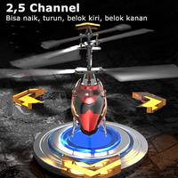 Gambar Helikopter Remote Control 2,5 Channel RC Helicopter dengan Lampu Ekor Berwarna Mainan Terbang Keren - Merah A dari PLAY ZONE ID undefined 3 Tokopedia