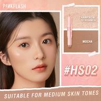 Gambar PINKFLASH - DUO MAKEUP STICK ( PF-F21 ) - DoubleShaping 3D Makeup Stick Three-Dimensional Shaping Creamy Smooth Contour Highlighter - HS03 dari PIK3TH undefined 5 Tokopedia
