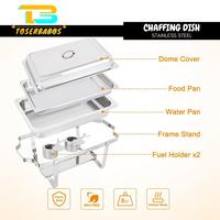 Gambar shinji store Prasmanan Set Chafing Dish Pemanasan Makanan Wadah Saji Single Tray Stainless Steel dari Shinji Store1 undefined 3 Tokopedia