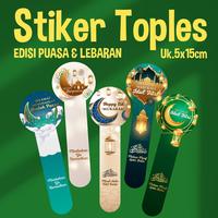 Gambar STIKER TOPLES KUE KERING/SEAL EDISI PUASA / RAMADHAN / IDUL FITRI / LEBARAN 5X15CM (ISI 18PCS) dari Danzz Kelontong undefined 2 Tokopedia