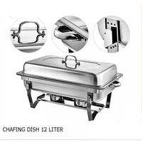 Gambar shinji store Prasmanan Jumbo 2 Wadah Tray Paket Hemat 4 Set / Square Chafing Dish Jumbo 2 Tray Free 4 Sendok dari Shinji Store1 undefined 5 Tokopedia
