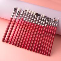 Gambar BEILI Red Eye Makeup Brushes Set Professional Natural hair Eyeshadow Foundation Powder Blush highlighter Brush Kit Make Up Tool dari PT WARYATI ANUGERAHHHHH undefined 2 Tokopedia