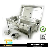 Gambar shinji store Prasmanan Set Chafing Dish Pemanasan Makanan Wadah Saji Single Tray Stainless Steel dari Shinji Store1 undefined 1 Tokopedia