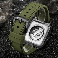 Gambar Belleda 9572 Jam Tangan Automatic Segi Rubber  Anti Air Original - HITAM ROSE dari Belleda Watch Indonesia undefined 5 Tokopedia