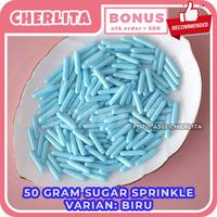 Gambar Sprinkle Hiasan Kue Tart Ulang Tahun Gula Dekorasi Rainbow Biru White dari hahayq undefined 2 Tokopedia