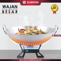 Gambar Subron Wajan Besar Stainless 70 cm Kuali Wok Tebal Penggorengan Masak dari Home Electro undefined 4 Tokopedia