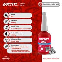 Gambar Henkel Loctite 243 Threadlocker Lem Baut 10 Ml Pasti Ori dari YUYNningsih69 undefined 1 Tokopedia