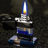 Gambar Vintage Metal Transparent Oil Tank Kerosene Lighter Windproof Grinding Wheel Torch Lighter Cigarette Accessories Mens Gift dari Healtheasy undefined 1 Tokopedia