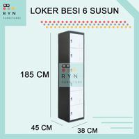 Gambar Loker Besi 6 Pintu SAPPORO SAP LK 006 dari fiellaa24 undefined 2 Tokopedia