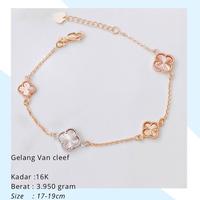 Gambar Gelang Emas Vancleef Van Cleef 3.950 Gr | Gelang Emas Vancleef Van Cleef 3.950 Gr Kadar 16k Panjang 17-19 cm dari toko jangkar gold undefined 1 Tokopedia