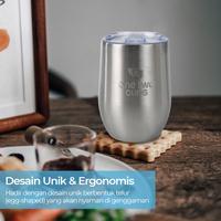 Gambar One Two Cups Gelas Tumbler Kopi Mug Egg Shaped Stainless Steel 350ml - TR-321 dari FenSu Store Semarang undefined 4 Tokopedia