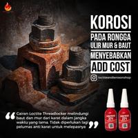 Gambar Lem Baut Loctite 271 Threadlocker 10Ml Mengunci Ikatan Baut Dan Mur Pasti Ori dari Toko Lulu FRES undefined 3 Tokopedia