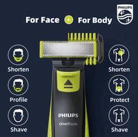 Gambar Philips Norelco OneBlade QP2520 Electric Shaver, Wet & Dry, Double Sided Blades dari imezsha undefined 2 Tokopedia