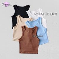 Gambar Glamour - Tank Top Crop Rib Premium Korea kekinian Tantop Senam Sport (S M L XL) dari mhmmdrafa undefined 1 Tokopedia