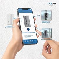 Gambar ARBIT WiFi Door Lock without Handle Kunci Pintu Pintar Fingerprint PIN Kartu RFID eKTP Smart Home dari Anitech Toko undefined 4 Tokopedia