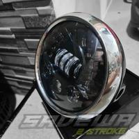 Gambar LAMPU DAYMAKER/LAMPU DEPAN RX KING/LAMPU DEPAN LED/LAMPU BULAT DAYMAKER 7 INC BULAT PNP RX KING SCORPIO KUALITAS PREMIUM dari TitmaniiWisnuu wjiyaya undefined 1 Tokopedia