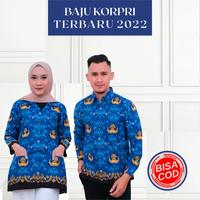 Gambar Baju Baju Korpri Terbaru 2022 / Baju Korpri pria Terbaru 2022 / Baju korpri Wanita Terbaru 2022 / Korpri baru 2022 / Batik Korpri PNS / baju korpri pegawai / kain Batik Korpri terbaru dari Tradisional_sport undefined 5 Tokopedia