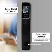 Gambar Smart Door Lock Face 3D Kunci Pintu Rumah Apartemen Otomatis Finger Print Smart Password Key Card dari Anitech Toko undefined 3 Tokopedia