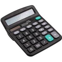 Gambar ST Kalkulator Meja Layar 12 Digit Warna Hitam Solar Power KK-837-12S dari Steve Online undefined 2 Tokopedia
