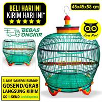 Gambar KHUSUS 3 JAM SAMPAI INSTAN GRAB GOJEK Sangkar Kandang Burung Perkutut Bambu Rotan Full Warna Kandang Burung Perkutut Lokal Sangkar Bulat Burung Tekukur Derkuku Puter - Hijau dari Kicau Mart Official undefined 1 Tokopedia