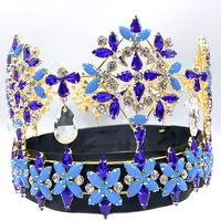 Gambar Levery Miss World Crown with Shining Rhinestone Full Circle Large Crown Adjustable Bridal Wedding Party Big Crowns dari Tk speakeransejahteraaaaa undefined 2 Tokopedia
