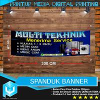 Gambar Spanduk Banner Baliho Service Elektronik Free Desain Custom 300 X 100 dari dahliai undefined 1 Tokopedia