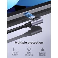 Gambar Ugreen Kabel Data Gaming USB-C to C 3A 60W Angled Elbow Nylon Braided Fast Charging QC - Wonderland Store Surabaya - 1Meter (5A) dari Wonderland Store undefined 3 Tokopedia