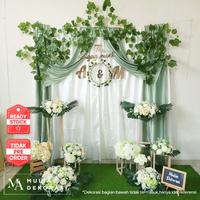 Gambar Dekorasi Bekdrop Lamaran Nikahan Syukuran Aqiqah Khitan Background Dinding Filamin Paket Mulia Vv dari dahliai undefined 3 Tokopedia