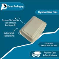 Gambar Sterofoam/Styrofoam Gabus Makanan Lunch Box Tf 2N ( 100 Pcs )/ Foam Bubur Kcs / Styrofoam Kotak Panjang / Sterofoam Bubur Bakmi Nasi Kotak / Foam Bubur Kcs 2 Promo! dari Tropstore undefined 4 Tokopedia