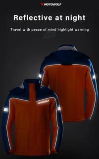 Gambar Jas Hujan Motowolf Premium RainCoat Anti Bocor Quick Dry MDL-0403 ORI - Orange, S dari Syamay undefined 2 Tokopedia