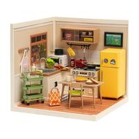 Gambar Robotime Miniature House Kit DIY Dollhouse Kit Tiny Room with Mini Furniture Happy Meals Kitchen for Teen Girl Gifts dari Store Indrayan undefined 2 Tokopedia