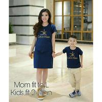 Gambar [MK CALVIN N FT]Setelan couple ibu dan anak babytery Navy dari anizahfashion undefined 1 Tokopedia