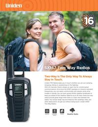 Gambar HT Uniden SX167-2CH walkie talkie handy talky SX167-2CH Up to 16 Mile dari HT Nusantara undefined 2 Tokopedia