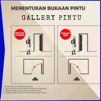 Gambar Zessen - Pintu Kamar Mandi PVC Tebal Minimalis Ekonomis Kualitas Premium Fullset Kusen Daun Pintu Engsel Kunci Toilet WC dari Zessen shop undefined 4 Tokopedia