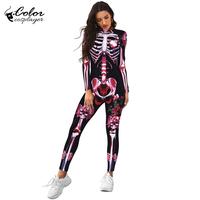 Gambar Color Cosplayer Halloween Party Jumpsuit Gothic Performance 3D Printed Costume Zentai Cosplay Zipper Spandex Catsuit Bodysuit dari ujawereilh qere vina undefined 3 Tokopedia
