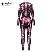 Gambar Color Cosplayer Halloween Party Jumpsuit Gothic Performance 3D Printed Costume Zentai Cosplay Zipper Spandex Catsuit Bodysuit dari ujawereilh qere vina undefined 4 Tokopedia