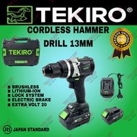 Gambar TEKIRO Cordless Hammer Drill 13mm Mesin Bor Baterai 20Volt impact Dril dari Mekar Indah Makmur Sentosa undefined 1 Tokopedia