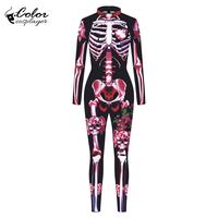 Gambar Color Cosplayer Halloween Party Jumpsuit Gothic Performance 3D Printed Costume Zentai Cosplay Zipper Spandex Catsuit Bodysuit dari ujawereilh qere vina undefined 5 Tokopedia