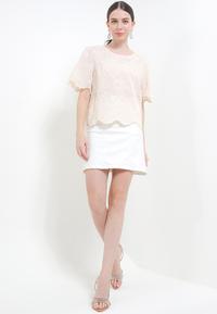Gambar CHIC SIMPLE BUTTERFLY EMB BLOUSE ATASAN WANITA MODERN CANTIK BL7815 - NUDE, S dari Chic Simple Store ID undefined 1 Tokopedia