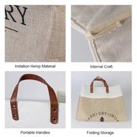 Gambar Eka Home - Laundry Bag Lipat Kantong Tempat Keranjang Baju Cucian Pakaian Kotor Bekas Katun dari EKA HOME undefined 1 Tokopedia