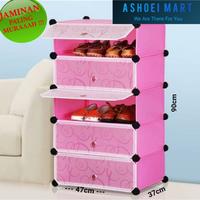 Gambar Eka Home - Rak Sepatu Diy 5 Pintu, Merk Bas dari EKA HOME undefined 2 Tokopedia