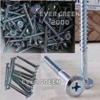 Gambar Screw Furniture 2.5" in (+) Baut Sekrup KnockDown 5.5 x Panjang 6 cm (60~65 mm) - skrup ligna for interior mebel rak perabot rumah lemari meja kayu dari idahasanah undefined 1 Tokopedia