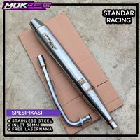 Gambar Memind Shop Knalpot Standar Racing Honda Win 100 - Astrea - Karisma - Supra Full System Original MOK MUFFLER dari Memind Shop undefined 4 Tokopedia