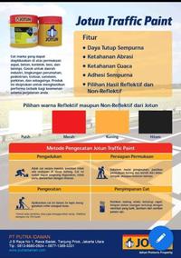 Gambar CAT MARKA JALAN REFLECTING TRAFFIC PAINT JOTUN dari serbamurahzhio undefined 2 Tokopedia