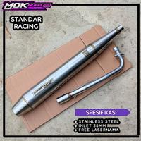 Gambar Memind Shop Knalpot Standar Racing Honda Win 100 - Astrea - Karisma - Supra Full System Original MOK MUFFLER dari Memind Shop undefined 1 Tokopedia