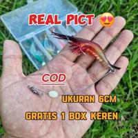 Gambar UDANG TIRUAN 1 Box isi 5pcs ukuran 9cm mancing ikan Laut kerapu, kakap, gurita dll RADJA PANCING 69 dari Mahwana undefined 2 Tokopedia