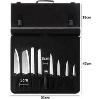 Gambar 10 Slot Chef Knife Roll Bag Portable Durable Camping School Work Cooking Kitchen Cleaver Carry Case Knives Storage Pockets Tools dari Farah DEWI undefined 5 Tokopedia