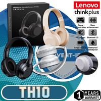 Gambar tnd Lenovo ThinkPlus TH10 2 in 1 HiFi CVC AUX Wireless Bluetooth Headphone - Hitam dari Sptry_store undefined 1 Tokopedia